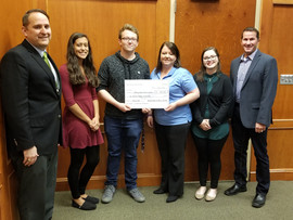 Saydel National Honor Society Donates Check to VNS of Iowa, Stork's Nest