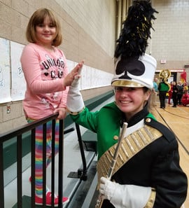 Saydel Marching Band Performs at Cornell Elementary